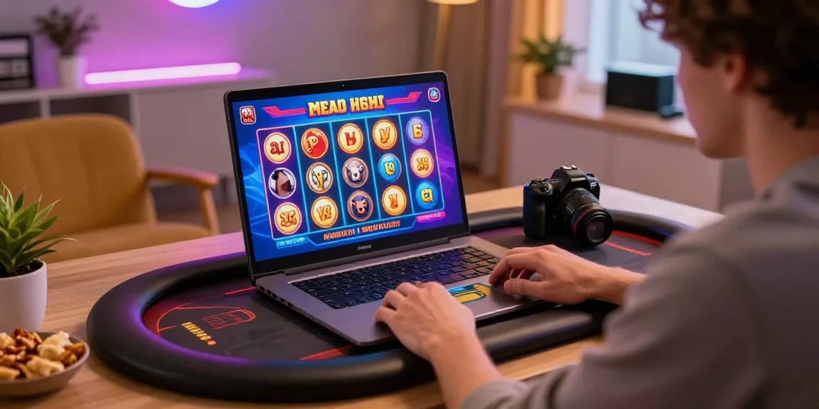 Giocatore che si diverte in un'esperienza emozionante in un casinò non AAMS con giochi coinvolgenti e bonus.