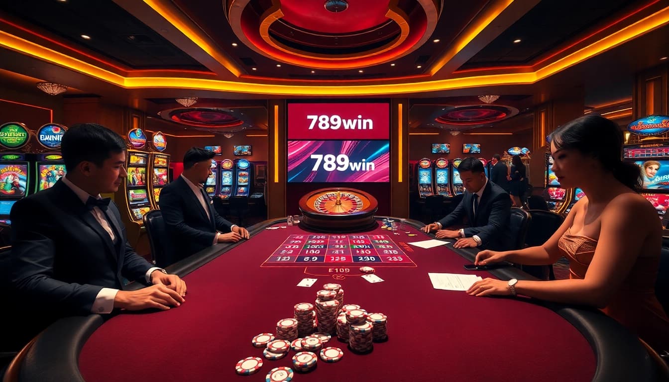 Experience thrilling gameplay at a luxurious casino with 789win, featuring poker and slots.