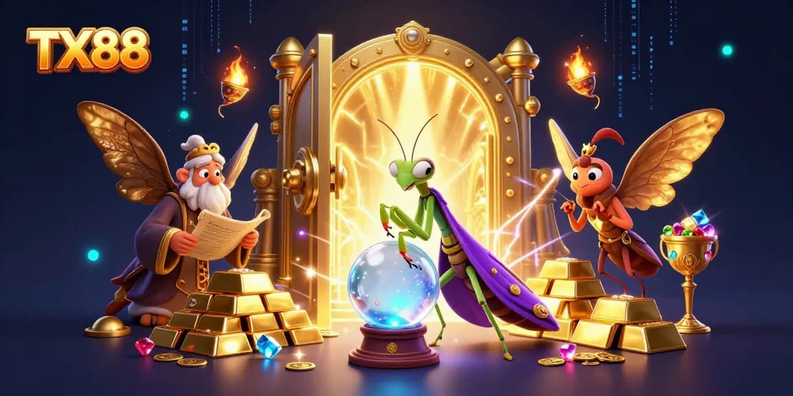 Experience TX88’s thrilling fortune with mystical characters and stunning casino treasures.