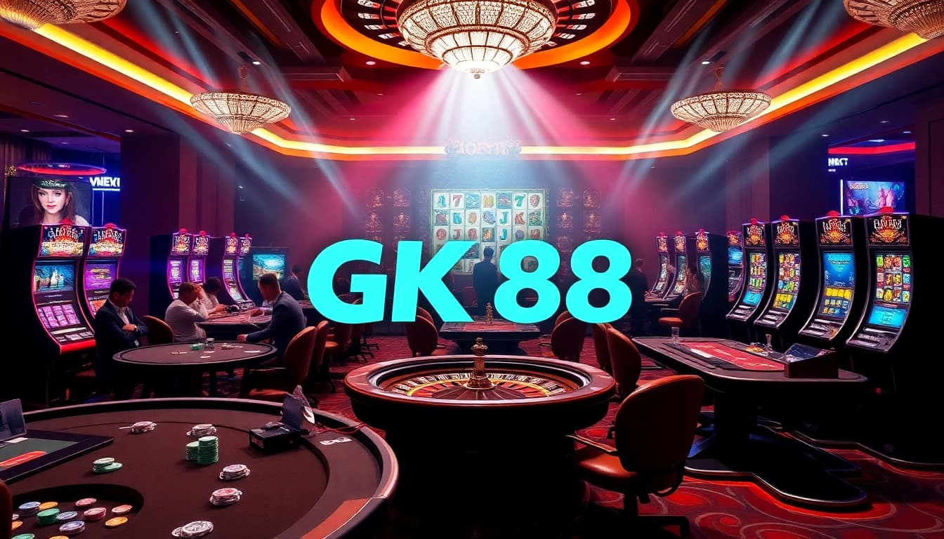 Experience thrilling gambling at GK 88 with vibrant casino tables and engaging gameplay.