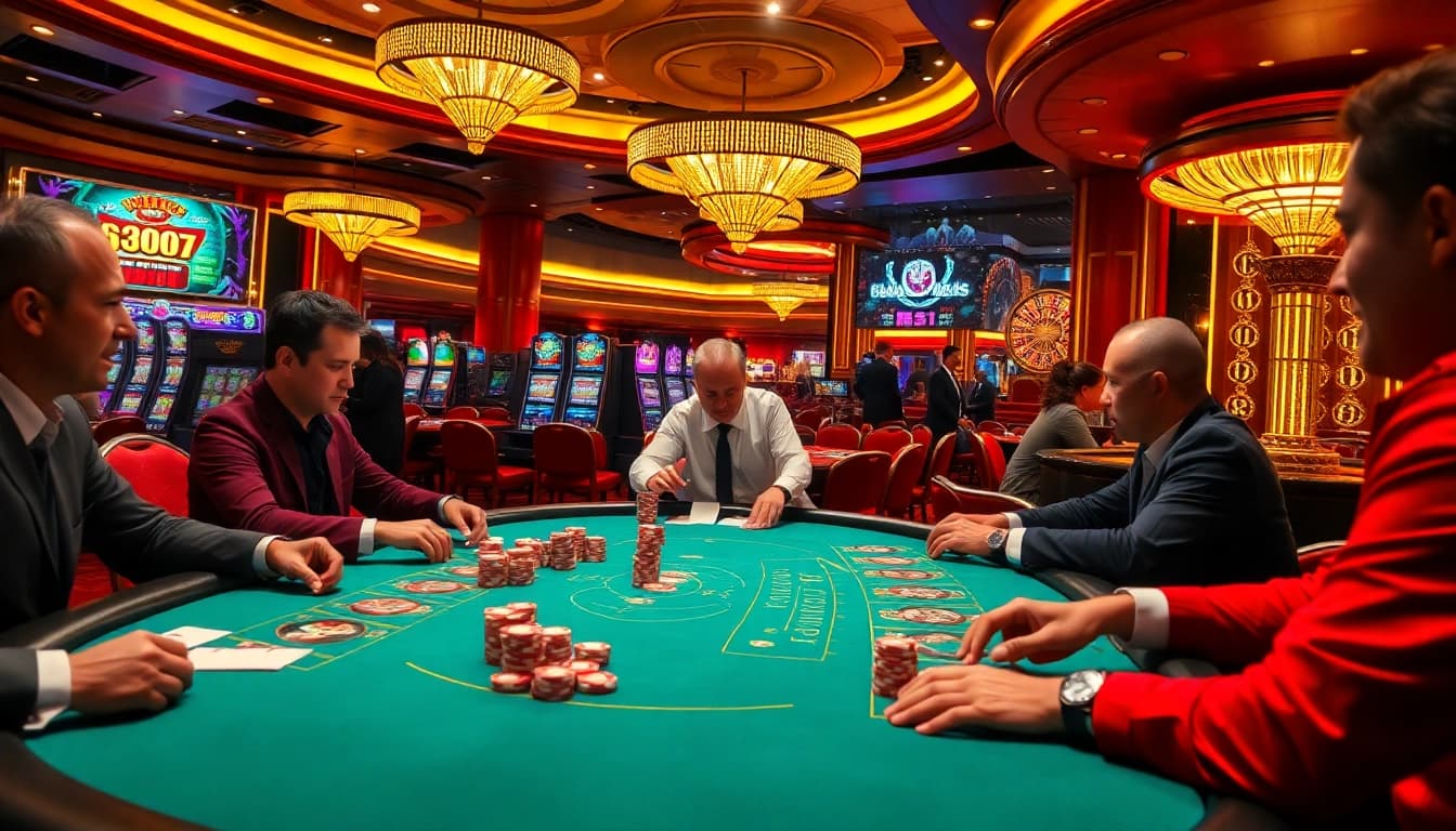 Experience high-stakes excitement at BL555 with vibrant poker tables and engaging gameplay.