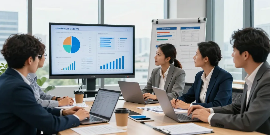 Team analyzing big six energy suppliers' comparisons in a modern office setting.