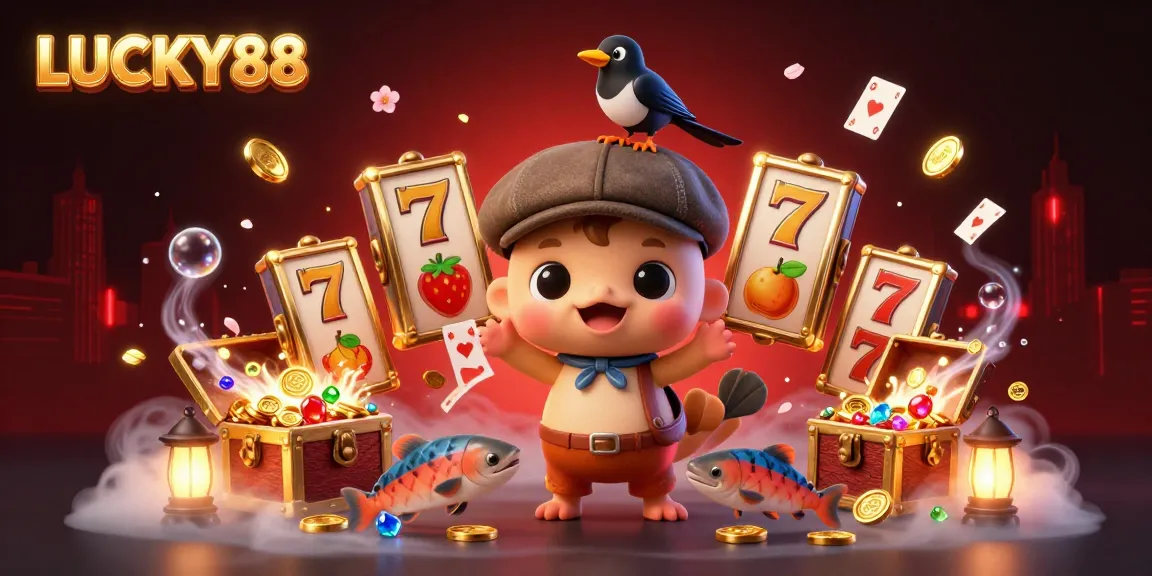 Spin the reels in LUCKY88's captivating underwater casino adventure with baby Nessie and friends!