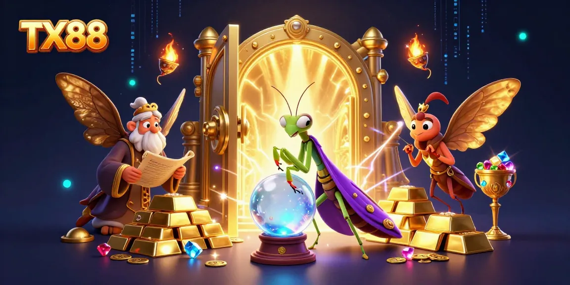 Experience TX88’s thrilling fortune with mystical characters and stunning casino treasures.