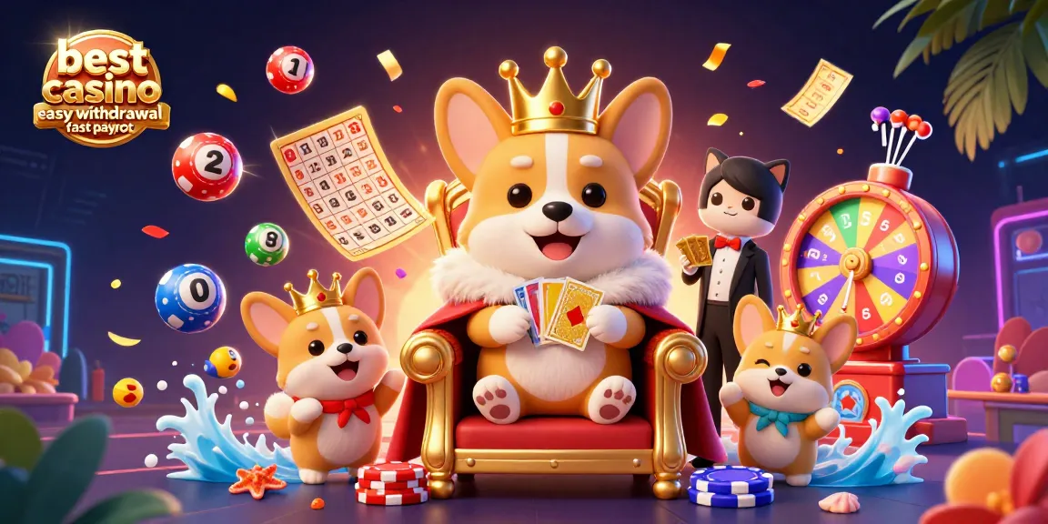 Experience the best casino easy withdrawal fast payout with festive lottery elements in a vibrant scene.